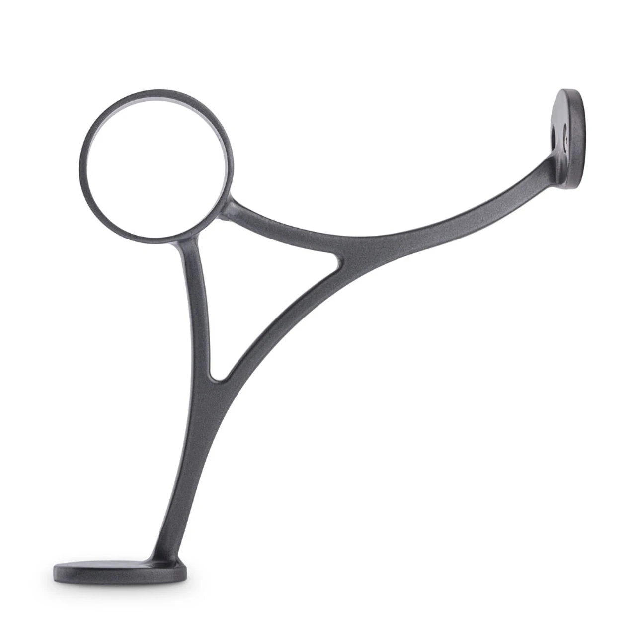 Combination Foot Rail Bracket - Gunmetal Grey - 2" OD 4 Combination Foot Rail Bracket - Gunmetal Grey - 2" OD - Image 2