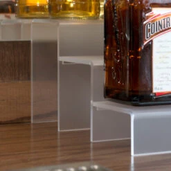 12-inch 3 Tier Liquor Bottle Shelf - Translucent -Bar Supplies KEG 012 3T C 12 inch 3 Tier Liquor Bottle Shelf Transluscent 4 47999.1592503752
