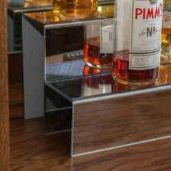 KegWorks 34-inch 2 Tier Liquor Bottle Shelf - Mirror Finish -Bar Supplies KEG 036 2T M 34 inch 2 Tier Liquor Bottle Shelf Mirror Finish 4 73109.1592504284
