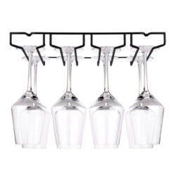 4-Channel Glass Rack - Black