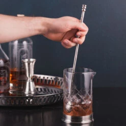 MATCH Handmade Italian Pewter Cocktail Stirrer Bar Spoon - 13.6"L -Bar Supplies MATCH 1194 MATCH Handmade Italian Pewter Cocktail Stirrer Bar Spoon 13 pt 6L 2 31659.1620929394