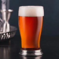 MATCH Handmade Italian Pewter Footed Imperial Pint Beer Glass - 20 Oz -Bar Supplies MATCH 1369 MATCH Handmade Italian Pewter Footed Imperial Pint Beer Glass 20 oz 003 91063.1620853354