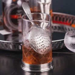 MATCH Handmade Italian Pewter Cocktail Julep Strainer -Bar Supplies MATCH 1380 MATCH Handmade Italian Pewter Cocktail Julep Strainer 002 54238.1620929835