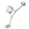 Combination Foot Rail Bracket - Brushed Stainless Steel - 2" OD 1 Combination Foot Rail Bracket - Brushed Stainless Steel - 2" OD -Bar Supplies NS912 2 Combination Foot Rail Bracket Brushed Stainless Steel 2 OD 01 30196.1595360200