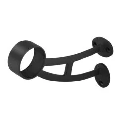 Bar Mount Foot Rail Bracket - Matte Black - 2" OD