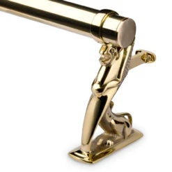 Griffin Bar Rail Bracket - Polished Brass - 2" OD 9 Griffin Bar Rail Bracket - Polished Brass - 2" OD -Bar Supplies PB 202 2 Griffin Bar Rail Bracket Polished Brass 2 OD 04 54355.1598456454