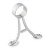 Floor Mount Foot Rail Bracket - Brushed Stainless Steel - 2" OD