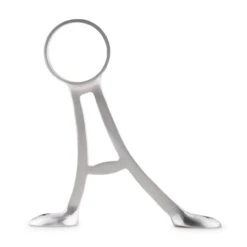 Floor Mount Foot Rail Bracket - Brushed Stainless Steel - 2" OD -Bar Supplies S914 2 Floor Mount Foot Rail Bracket Brushed Stainless Steel 2OD 03 04924.1595361228