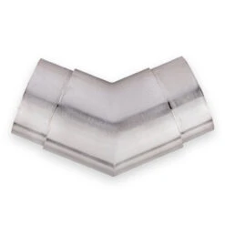 Flush Angle Fitting 135(45) Degree - Brushed Stainless Steel - 2" OD -Bar Supplies S960 2 Flush Angle Fitting 13545Degree Brushed Stainless Stl 2OD 03 48921.1595361387