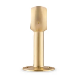 Rounded Center Post Bracket - Satin Brushed Brass - 2" OD -Bar Supplies SB 336 2 Rounded Center Post Bracker Satin Brass 2 Inch OD 02 96380.1595361515