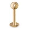 Tall Rounded Center Post Bracket - Satin Brushed Brass - 2" OD -Bar Supplies SB 336 2 TALL Tall Rounded Center Post Bracket Brushed Brass 2 Inch OD 03 23957.1595361547