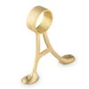 Floor Mount Foot Rail Bracket - Satin Brushed Brass - 2" OD -Bar Supplies SB 76914 2 Floor Mount Bracket Brushed Satin Brass 2 Inch OD 01 98005.1595361751