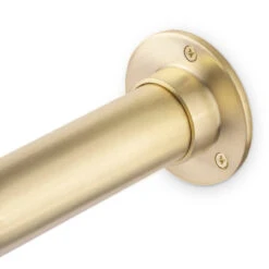 4" Wall Flange - Satin Brushed Brass - 2" OD -Bar Supplies SB 76921 2 4 Inch Wall Flange Brushed Satin Brass 2 Inch OD 04 50680.1605212520
