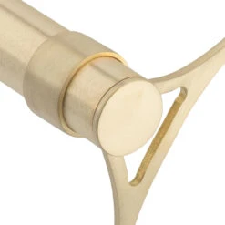 Flush Flat End Cap - Satin Brushed Brass - 1.5" OD -Bar Supplies SB 76940 1 pt 5 Flush Flat End Cap Brushed Satin Brass 1 pt 5 OD 03 24295.1609863090