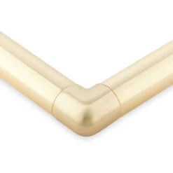 Flush Elbow Fitting 90 Degree - Satin Brushed Brass - 1.5" OD -Bar Supplies SB 76961 1 pt 5 Flush Elbow Fitting 90 Degree Brushed Satin Brass 1 pt 5 OD 06 37199.1609864655