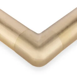 Flush Elbow Fitting 90 Degree - Satin Brushed Brass - 2" OD -Bar Supplies SB 76961 2 Flush Elbow Fitting 90 Degree Brushed Satin Brass 2 InchOD 02 89175.1595361914