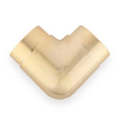 Flush Elbow Fitting 90 Degree - Satin Brushed Brass - 2" OD -Bar Supplies SB 76961 2 Flush Elbow Fitting 90 Degree Brushed Satin Brass 2 InchOD 03 28081.1595361914