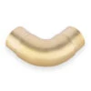 Curved Flush Elbow Fitting 90 Degree - Satin Brushed Brass - 2" OD -Bar Supplies SB 76966 2 Curved Flush Elbow Fitting 90 Degree Brushed Satin Brass 01 37049.1595361943