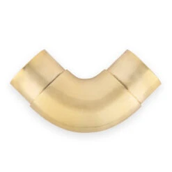 Curved Flush Elbow Fitting 90 Degree - Satin Brushed Brass - 2" OD -Bar Supplies SB 76966 2 Curved Flush Elbow Fitting 90 Degree Brushed Satin Brass 03 48996.1595361944