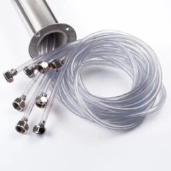 "T" Style Pedestal Draft Beer Tower - Stainless Steel - 3" Column - Air Cooled - 8 Faucets -Bar Supplies TT8CR T Style Pedestal Draft Beer Tower Stainless Steel 8 Faucets 03 57955.1605120182