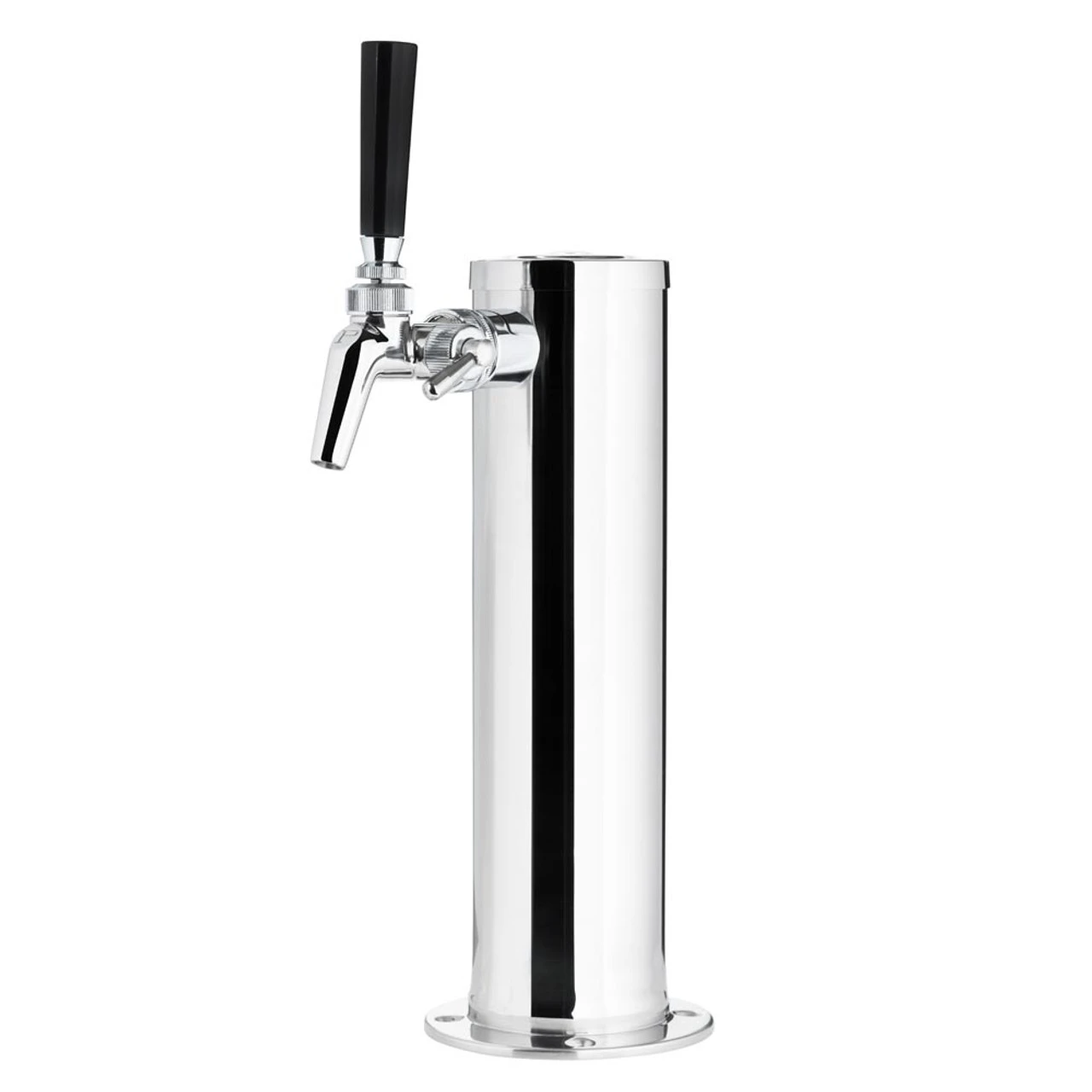 Draft Beer Tower - Stainless Steel - 3" Column - 1 Perlick 650SS Faucet 3 Draft Beer Tower - Stainless Steel - 3" Column - 1 Perlick 650SS Faucet