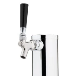 Draft Beer Tower - Chrome - 2 1/2" Column - 1 Faucet -Bar Supplies c173 polished stainless steel draft beer kegerator tower 0011 1 1 1 14627.1590770157