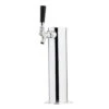 Draft Beer Tower - Stainless Steel - 3" Column - 1 Faucet -Bar Supplies c173 polished stainless steel draft beer kegerator tower 0012 64652.1612798160