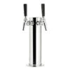 Draft Beer Tower - Stainless Steel - 3" Column - 2 Perlick 630SS Faucets -Bar Supplies c175 525ss kit kit double tap draft tower stainless 3in 630ss faucets 0003 98456.1675702055