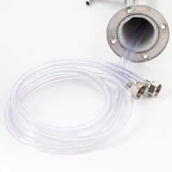 Draft Tower - 100% Stainless Steel Contact - 3" Column - 2 Perlick 650SS -Bar Supplies c175 650ss kit kit double tap stainless tower with 2 650ss faucets 0020 1 03321.1590770199