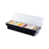 Bar Garnish Tray With Lid - Plastic - 6 Compartments -Bar Supplies cch 6 bar garnish tray with lid plastic 6 compartments 2 24410.1590769626