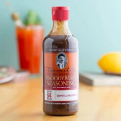 Demitri's Chipotle-Habanero Bloody Mary Seasoning Mix - 16 Oz -Bar Supplies cs6 16hab demitris chipotle habanero bloody mary seasoning mix 16 oz 4 31927.1590769896