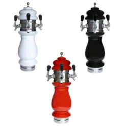 Ceramic Draft Beer Tower - Chrome - Air Cooled - 1 To 8 Faucets -Bar Supplies ctslx chrome ceramic tower b4 36 49921.1590769926