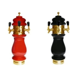 Ceramic Draft Beer Tower - Gold - 1 To 3 Faucets - Glycol Cooled -Bar Supplies ctslx gold ceramic tower b3 19 76831.1590769932