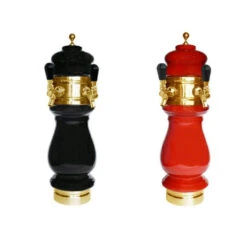 Ceramic Draft Beer Tower - Gold - 1 To 3 Faucets - Glycol Cooled -Bar Supplies ctslx gold ceramic tower b4 19 00763.1590769932