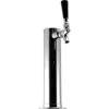 Draft Beer Tower - Chrome - 2 1/2" Column - 1 Faucet -Bar Supplies dtd660 tower b 1 58463.1590770157