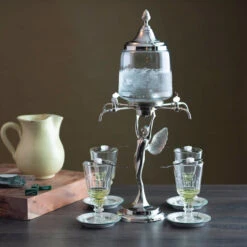 Decorative Metal Fairy Absinthe Fountain - Four Faucets 13 Decorative Metal Fairy Absinthe Fountain - Four Faucets -Bar Supplies fm ra81402 decorative metal fairy absinthe fountain four faucets 5 63112.1590770474