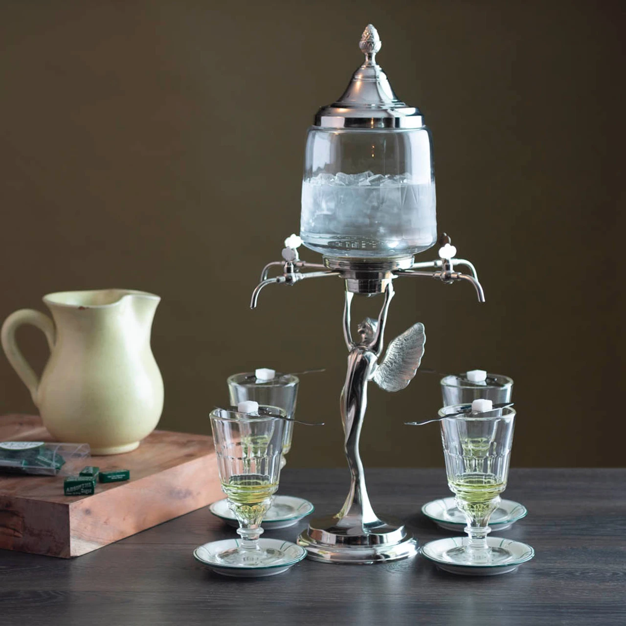 Decorative Metal Fairy Absinthe Fountain - Four Faucets 8 Decorative Metal Fairy Absinthe Fountain - Four Faucets - Image 6