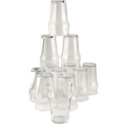 Bormioli Rocco Nonix - British Half Pint Nonic Beer Glasses - 10 Oz - Set Of 12