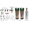 Homebrew Kegerator Conversion Kit - 2 Faucets - 2 Ball Lock Kegs - 5lb CO2 Tank -Bar Supplies hb2tap homebrew kegerator conversion kit 49851.1590770746