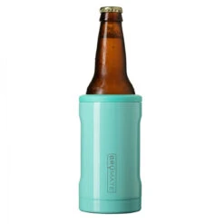 BrüMate Hopsulator BOTT'L Stainless Steel Triple Insulated Bottle Cooler - Holds 12 Oz Bottles -Bar Supplies hbe12a brumate bottle aqua 001 1 26333.1590770764