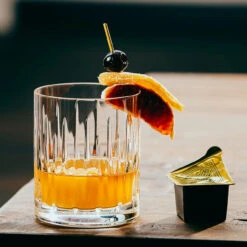 Herb & Lou's Infused Cocktail Ice Cubes - Pack Of 12 - Blood Orange-Ginger -Bar Supplies herb lous1 16922 1 44625.1590769766