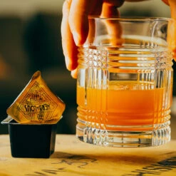 Herb & Lou's Infused Cocktail Ice Cubes - Pack Of 12 - Blood Orange-Ginger -Bar Supplies herb lous1 17271 1 48320.1590769765