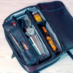 HEX X Tilit Bartender Backpack - Water-Resistant Canvas -Bar Supplies hx2622 blck with bar tools 04501.1590770894