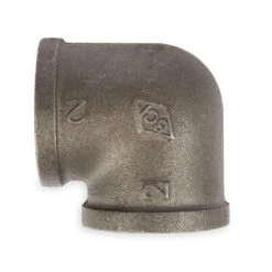 90° Side Outlet Elbow - Black Pipe Foot Rail - 2" ID -Bar Supplies imb9008 90degree outlet side elbow black pipe 003 01405.1613658540