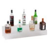 34-inch 2 Tier Liquor Bottle Shelf - Translucent -Bar Supplies keg 036 2t c 34 inch 2 tier liquor bottle shelf transluscent 1 94476.1592504252