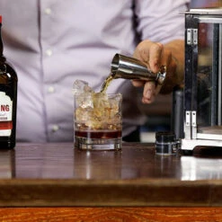 Crafthouse By Fortessa Footed Stainless Steel Cocktail Jigger - 2 Oz -Bar Supplies kegworks fortessa lifestyles 4 81773.1590769841