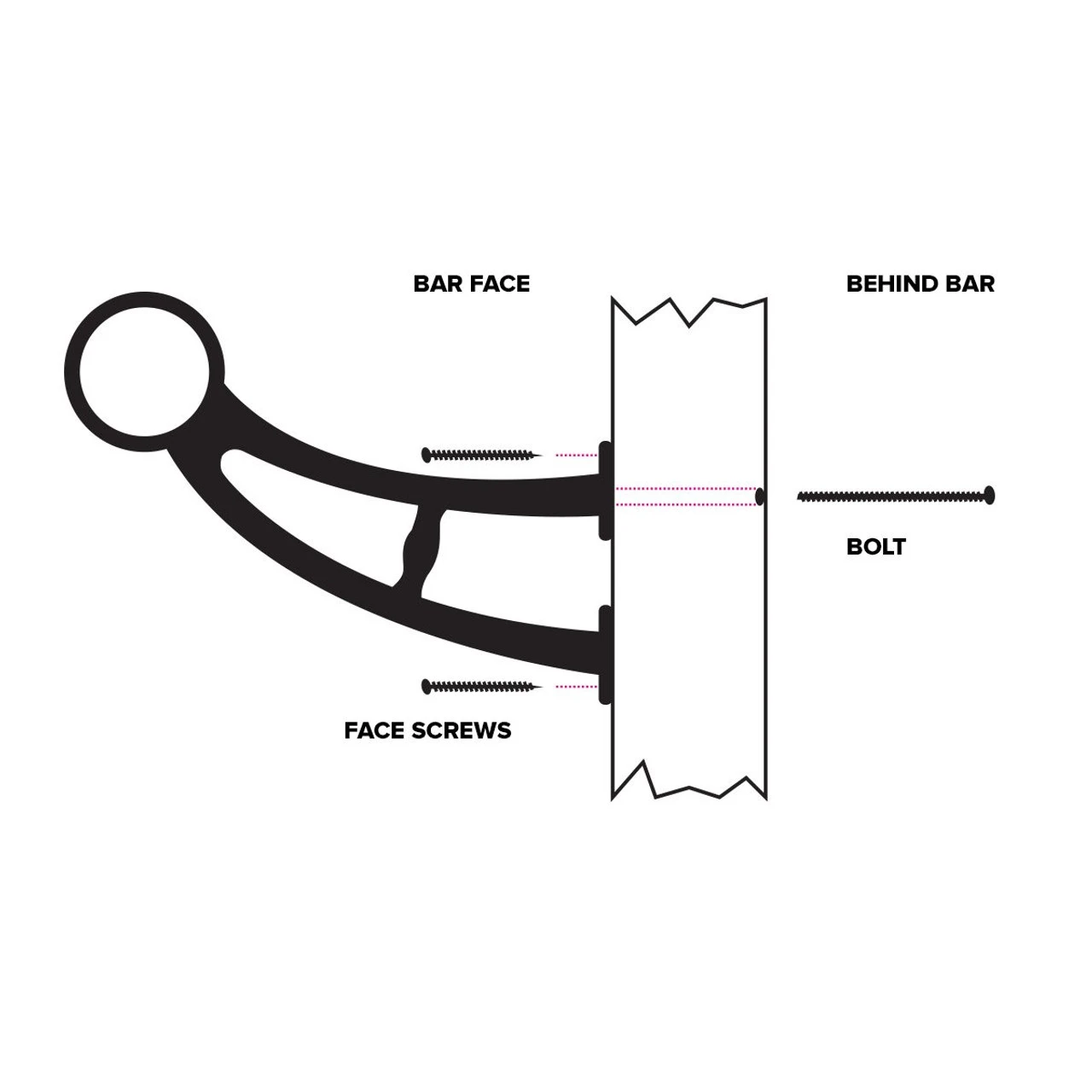 Bar Mount Foot Rail Bracket - Sunset Copper - 2" OD 8 Bar Mount Foot Rail Bracket - Sunset Copper - 2" OD - Image 6