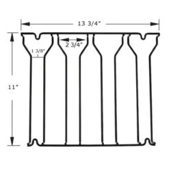 4-Channel Glass Rack - Oil Rubbed Bronze -Bar Supplies kw 099 blk 4ch black glass rack b3 1 1 61957.1603381678