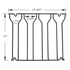4-Channel Glass Rack - Black -Bar Supplies kw 099 blk 4ch black glass rack b3 1 82434.1603381850