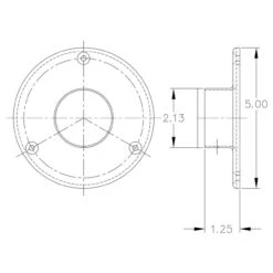 5" Heavy Duty Floor / Ceiling Flange - Polished Stainless Steel - 2" OD 11 5" Heavy Duty Floor / Ceiling Flange - Polished Stainless Steel - 2" OD -Bar Supplies kw 5 heavy duty floor ceiling flange 2 o.d 1 37140.1605213767